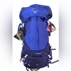 NWT Osprey Sirrus 36L Women's Hicking Backpack Air Speed Suspension Raincover